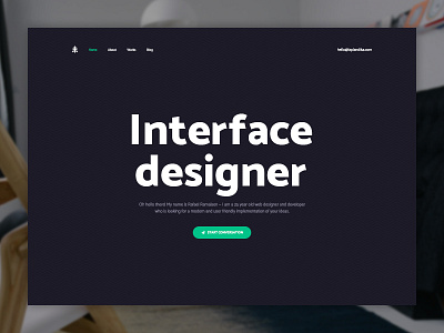 Personal Website — Home Page