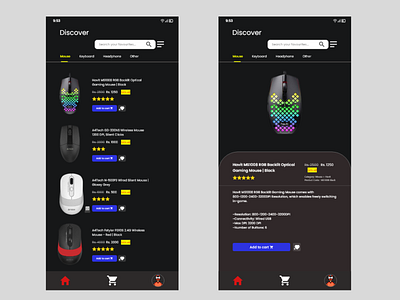 Gaming Gears E-commerce Store UI