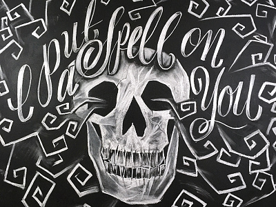 Spell On You! chalk chalk art chalk board art chalk board lettering chalkboard hand drawn hand lettered lettering