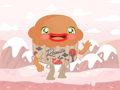 Ramito cake candy character cute guturo ramito ramo vector