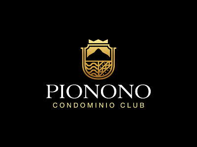 Pionono Condominio Club Brand brand branding design graphic guturo imagotipo logo marca shield vector