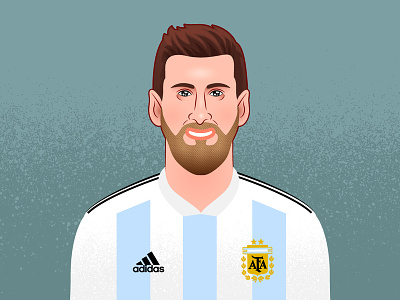 Leonel Messi argentina character football futbol guturo leonel messi player soccer vector