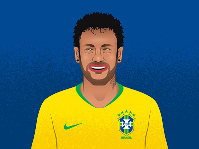 Neymar Jr. brasil character design football futbol futebol graphic guturo illustration neymar soccer vector