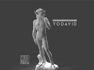 Freakering's - Yodavid 3d art c4d david design freakering illustration michelangelo sculpture starwars yoda yodavid