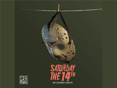 Saturday the 14th 3d art c4d crossover design freakering friday horror illustration jason jasonvorheels laundry mask movie