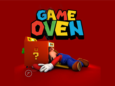 Game Oven 3d art branding c4d crossover design freakering game gamer gas illustration logo mario movie nerd nes nintendo oven supermario