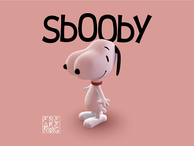 Sbooby 3d anatomy art boobs branding c4d crossover design freakering illustration logo nose peanuts sbooby sexy snoopy tits woman
