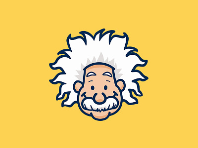 Einstein avatar avatars branding cartoon character design einstein identity illustration