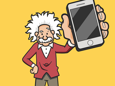 Einstein 2 avatar avatars branding cartoon character design einstein identity illustration