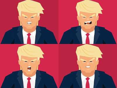 Trump avatar clinton donaldtrump expressions hillary illustration portrait trump