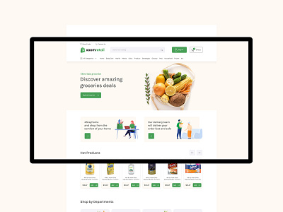 Xoomretail - POS Solution for grocery branding design ecommcerce grocery grocerystore icon logo ui ux webdesign website design