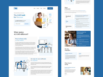 Website design for LMS design illustration ui ux webdesign