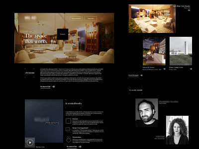 Architecture Studio Website design branding design ui ux webdesign
