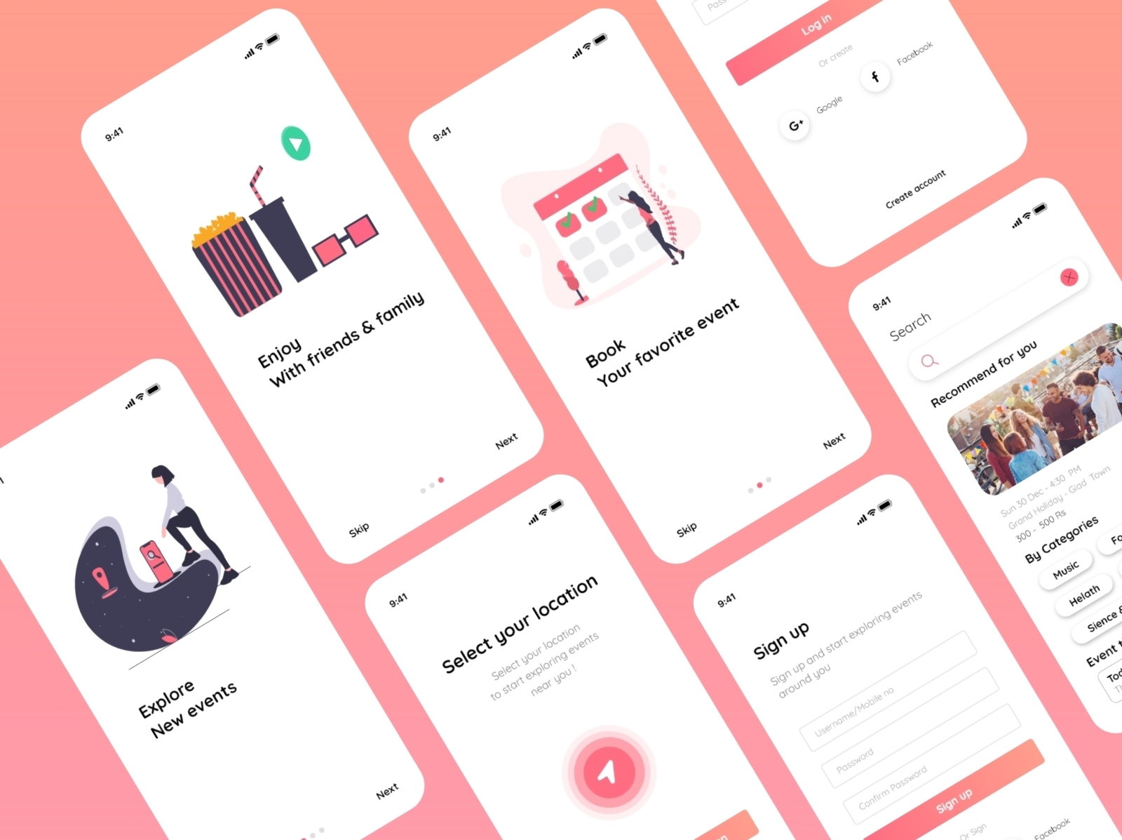 Events App By Amal Hussein On Dribbble