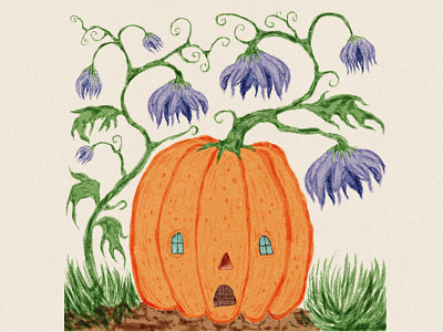 pumpkin texture illustration