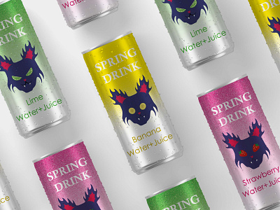 Packaging design Sprig Drink adobe branding can character design drink graphic design illustration packaging design product design vector