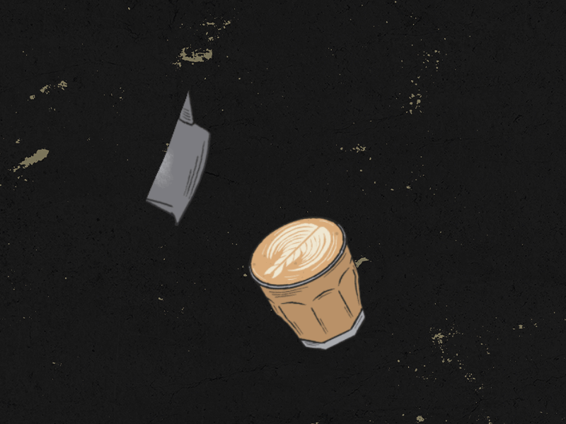 Picollo Latte - Animation branding brands coffee coffee shop design gif graphic design illustration latte latte art motion motion graphic