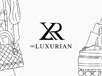 The Luxurian Logo branding brands design graphic design illustration lettering logo logo design logotype luxury luxury brand luxury branding luxury design luxury logo monogram type typeart typeface typography