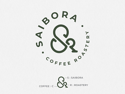 Saibora Coffee Roasters Logo ampersand branding design graphic design illustration lettering logo monogram typography