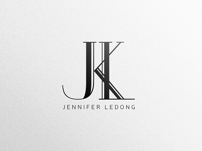 JKL monogram Logo fashion logo monogram typography