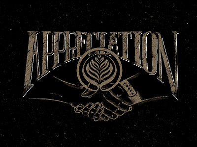 Coffeenatics Appreciation campaign illustration lettering