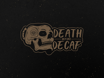 Death Before Decaf - Coffeenatics Tshirt coffee design illustration illustration art lettering merchandise tshirt