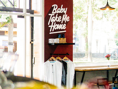 Baby Take Me Home - Mural for Coffee Locale art branding brands campaign coffee coffeeshop design graffiti hand lettering illustration lettering mural typography