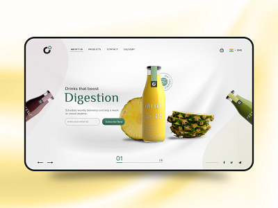 O2 Superfoods | Website UI Concept