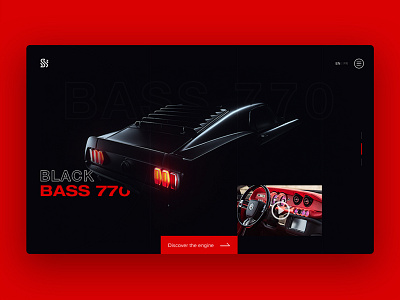 Black Bass 770 - UI design car website car website design ui uidesign uiux website website concept website design