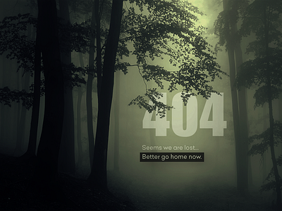 404 Page 404 daily ui 008 horror ui