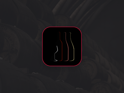 Wine app icon concept app icon daily ui 005 logo minimalist wine
