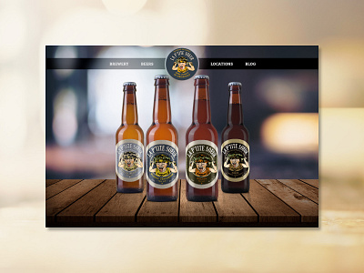 la P'tite Soeur - Landing page adobe xd beer brewery daily ui 003 landing page ui web webdesign
