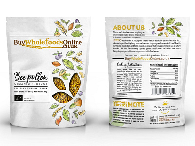 Packaging for BuyWholefoodsOnline.co.uk design draw graphic design illustration natural organic vector watercolor