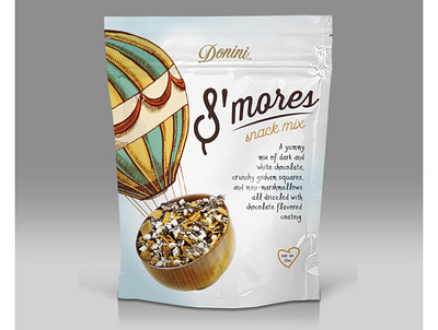 Package S'mores Snack branding design graphic design illustration natural vector