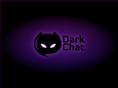 Day 5 - Dark Chat black cat chat dailylogochallange dark eyes hot leovela logo mark muanart sexy