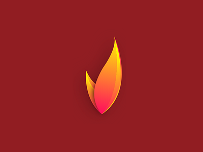 Day 8 - Fire brand color dailylogochallange fire flame gradient leovela logo trend