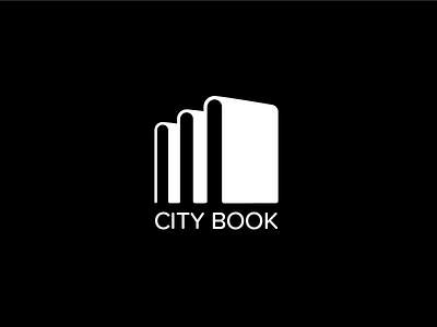 Day 18 - CityBook black book city dailylogochallenge logos white