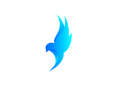 Day 43 - Bird blue colorfull dailylogochallange fire gradient illustrator logo logos