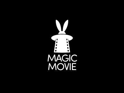 Day 45 - MagicMovie dailylogochallange hat illustrator logo logos magic movie rabbit