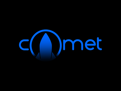 Comet Logo comet logo logos muanart rocket