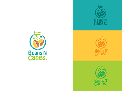 Beans N' Canes art branding design flat graphic design illustration illustrator logo minimal vector