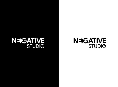 Negative Studio art branding design flat graphic design illustration illustrator logo minimal vector