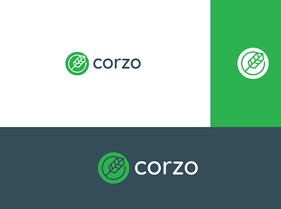 corzo art branding design flat graphic design illustration illustrator logo minimal vector