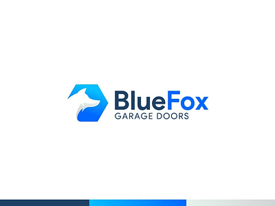 Blue Fox art branding design flat graphic design illustration illustrator logo minimal vector