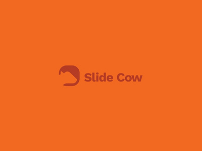 Slide Cow branding design flat graphic design illustration logo minimal typography ui vector