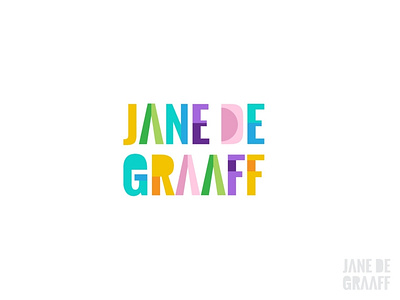 JANE DE GRAAFF art design flat graphic design illustration illustrator logo minimal typography vector