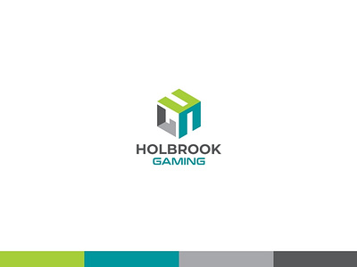 HOLBROOK GAMING branding design flat graphic design illustrator logo minimal typography ui vector