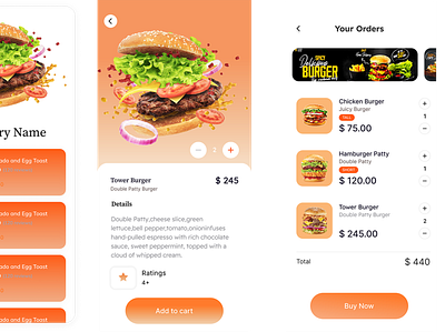 Food UI branding figma ui