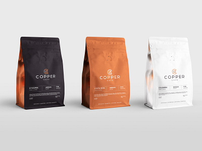 Copper Coffee shop brand branding design icon identity illustration logo packaging stationary typography