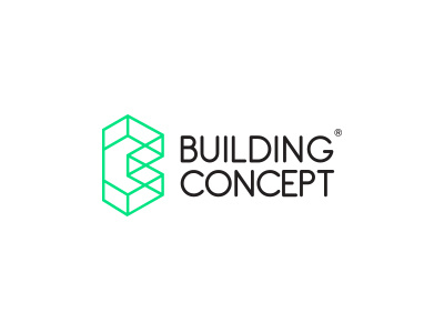 Building Concept abstract architecture b letter brand branding company cube design designer geometric logo studio
